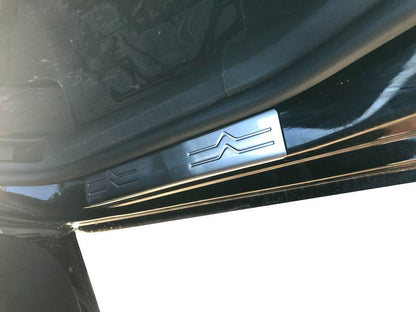 Door sills OmsaLine (4 pieces, stainless steel.) for Citroen C-4 2010-2018 - Reelken Auto