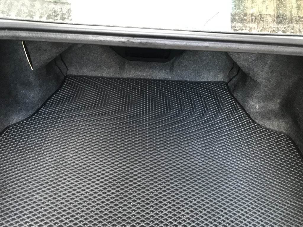 Trunk mat (EVA, black) for Mitsubishi Galant 2003-2012 - Reelken Auto