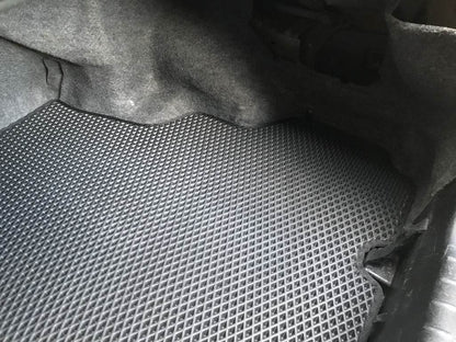 Trunk mat (EVA, black) for Mitsubishi Galant 2003-2012 - Reelken Auto