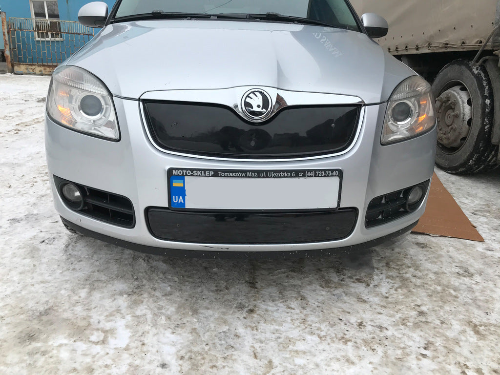 Winter grille cover (2007-2010, upper) for Skoda Fabia 2007-2014 - image 4