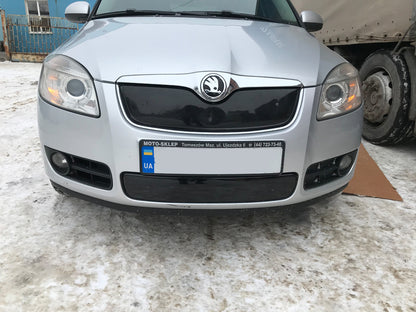 Winter grille cover (2007-2010, upper) for Skoda Fabia 2007-2014 - image 4