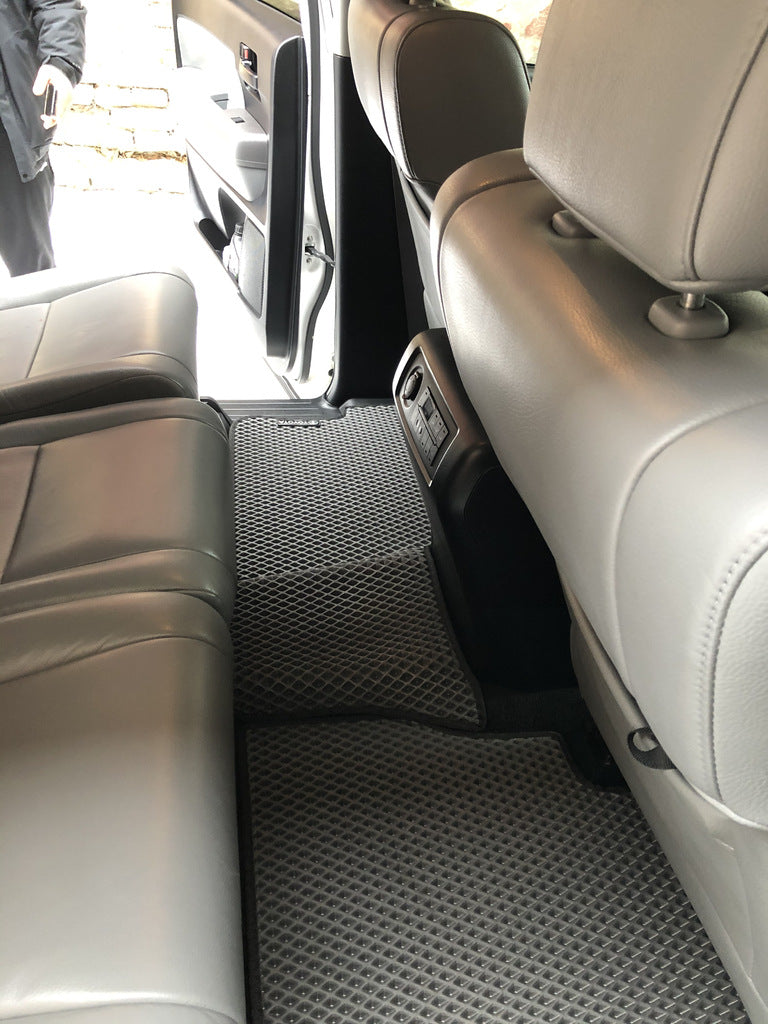 Polyurethane Floor Mats 3 Rows (EVA, Black) for Toyota Sequoia 2007-2022 - image 14