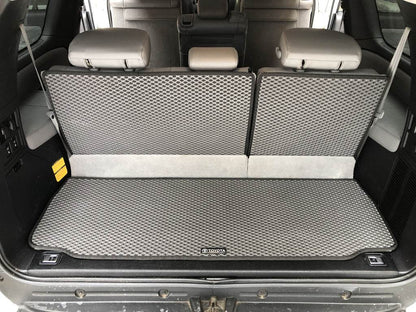 Trunk mats (EVA, black) for Toyota Sequoia 2007-2022 - Reelken Auto