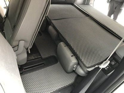 Trunk mats (EVA, black) for Toyota Sequoia 2007-2022 - Reelken Auto