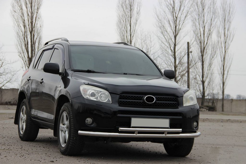 Front bumper guard ST014-1 (stainless steel) for Toyota Rav 4 2006-2013 - image 2