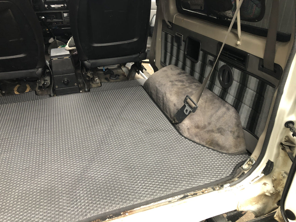 Trunk mat without rear seats (EVA, Black) for Toyota Land Cruiser 70 1984- - image 2