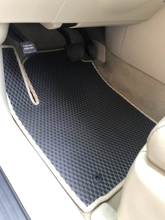 Interior mats, 3 rows (EVA, black) for Nissan Armada 2016-2024 - Reelken Auto