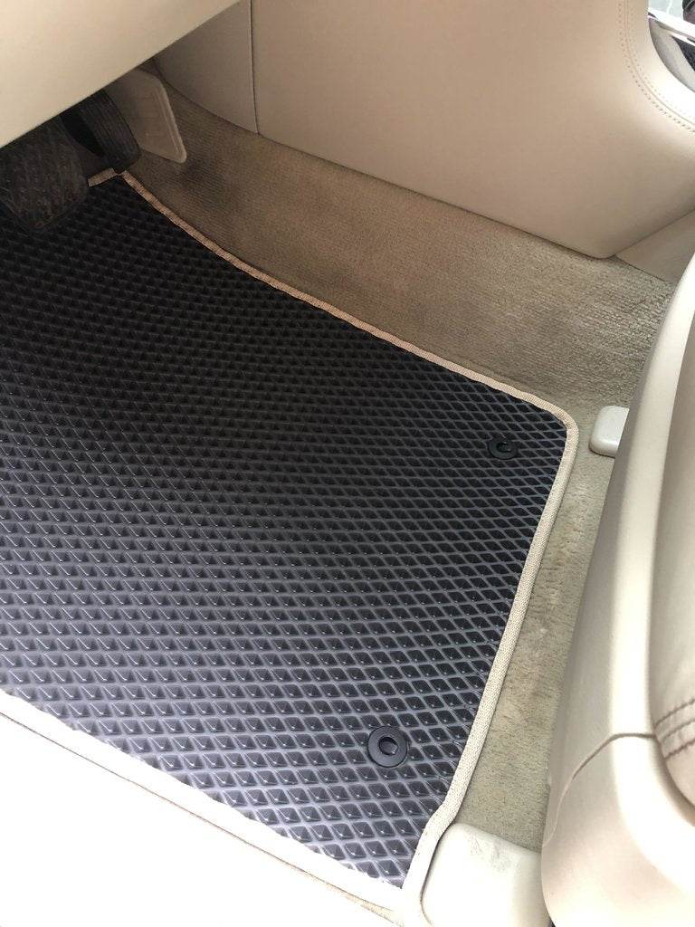 Interior mats, 3 rows (EVA, black) for Nissan Patrol Y62 2010-2024 - Reelken Auto