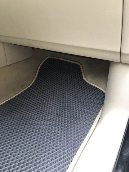 Interior mats, 3 rows (EVA, black) for Nissan Patrol Y62 2010-2024 - Reelken Auto
