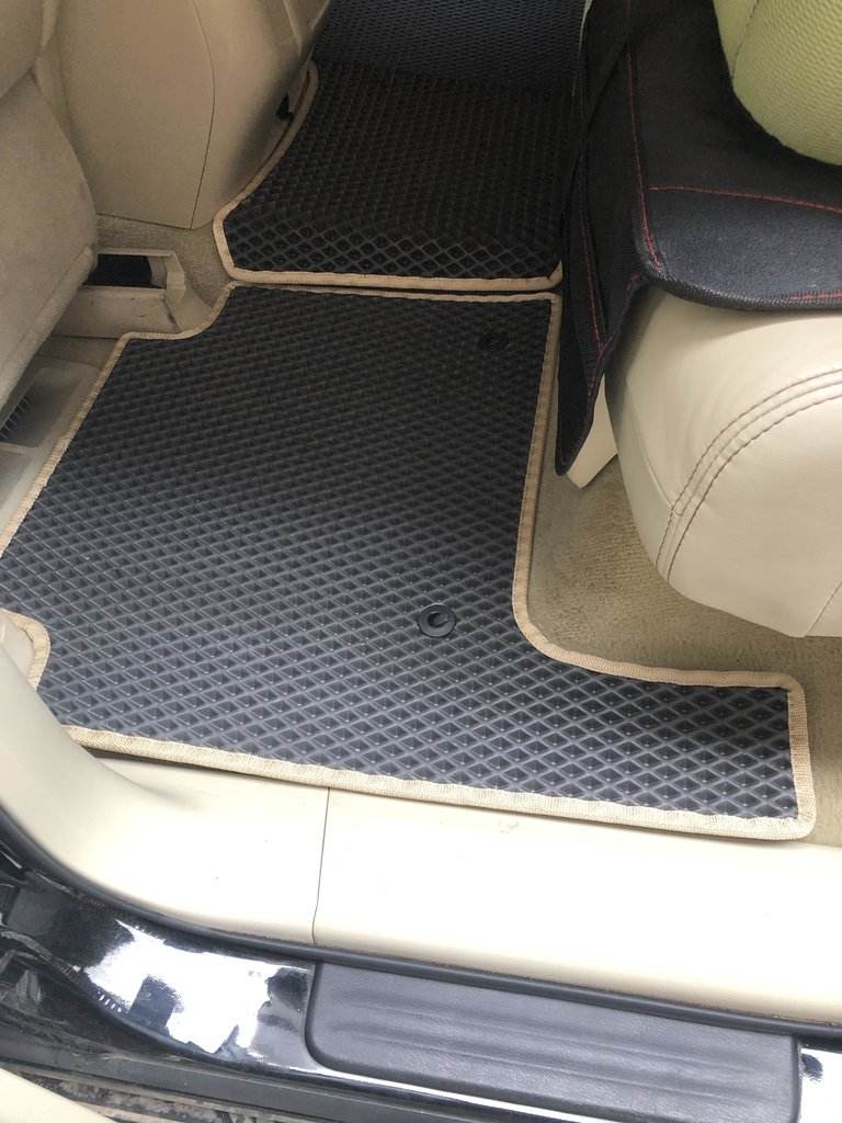 Interior mats, 3 rows (EVA, black) for Nissan Armada 2016-2024 - Reelken Auto