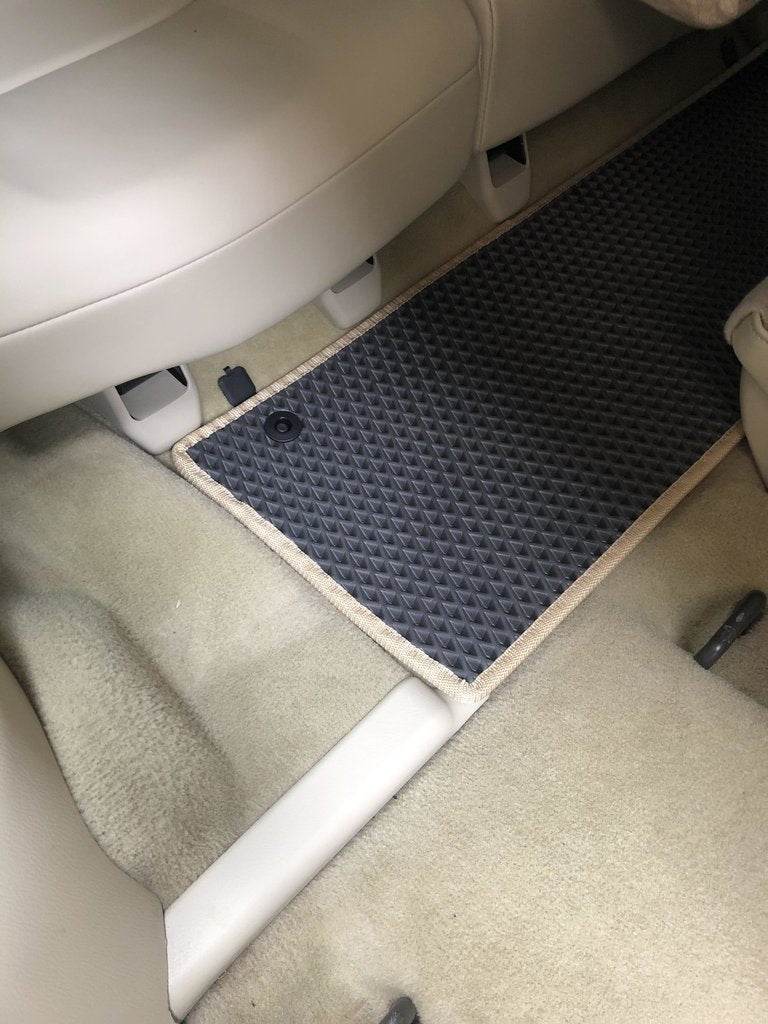 Interior mats, 3 rows (EVA, black) for Nissan Armada 2016-2024 - Reelken Auto