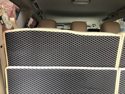 Trunk mat 5 parts (EVA, black) for Nissan Patrol Y62 2010-2024 - Reelken Auto