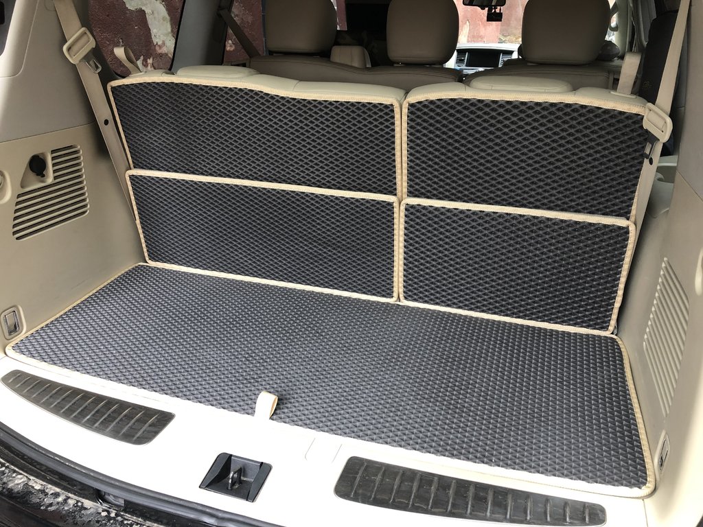 Trunk Mat 5-piece (EVA, Black) for Nissan Armada 2016-2024 - image 7