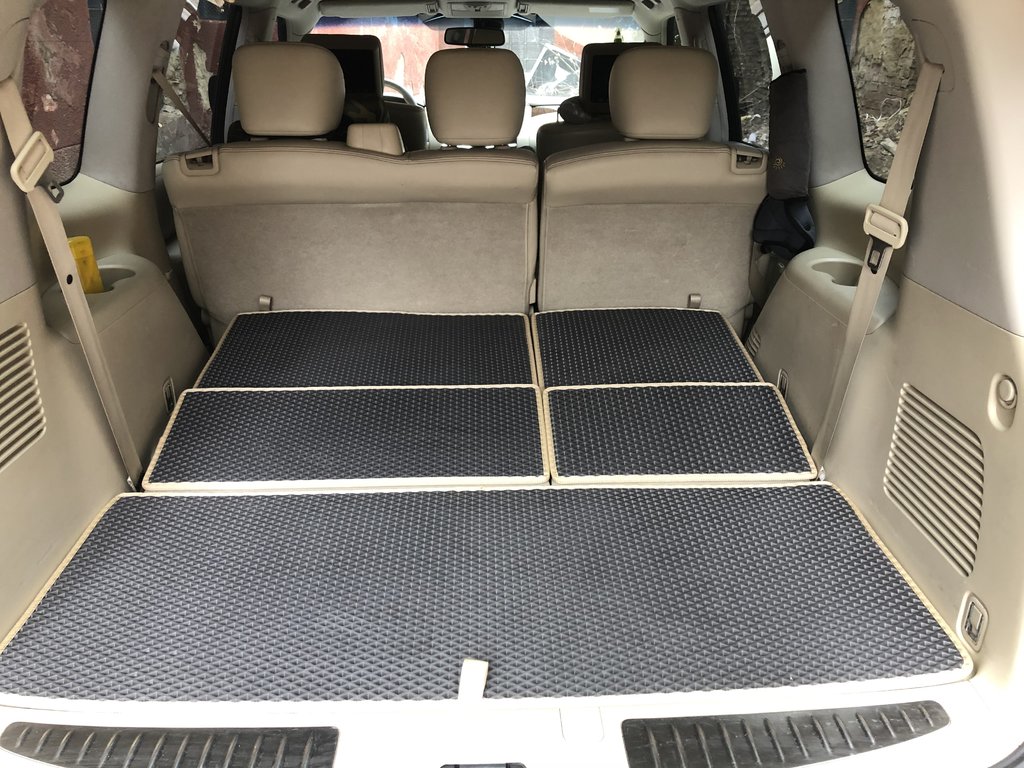 Trunk Mat 5-piece (EVA, Black) for Nissan Armada 2016-2024 - image 10
