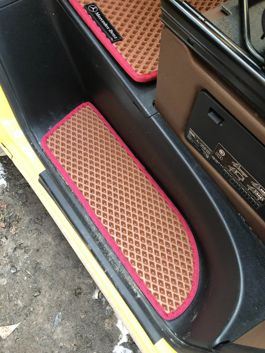 Polyurethane Door Sill Mats (3 pcs, EVA, brick) for Mercedes Sprinter W907/W910 2018- - image 1