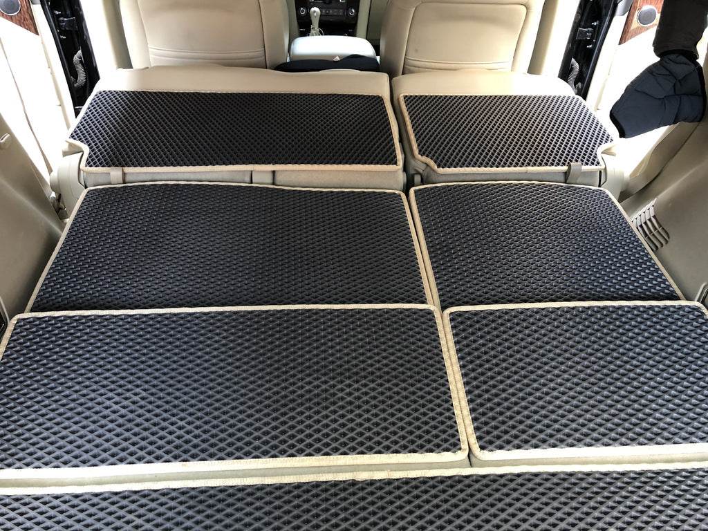 Rear Seat Top Mat (EVA, Black) for Nissan Armada 2016-2024 - Reelken Auto