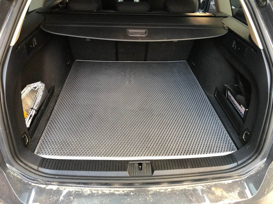 Trunk mat (EVA, black) SW for Volkswagen Passat B8 2015-2023 - Reelken Auto
