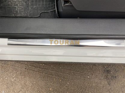 Carmos Door Sill Protectors (4 pcs, Stainless Steel) for Volkswagen Touran 2010-2015 - image 4