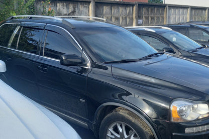 Window Deflectors with Chrome Trim Niken Luxury (4 pcs) for Volvo XC90 2002-2014 - image 1