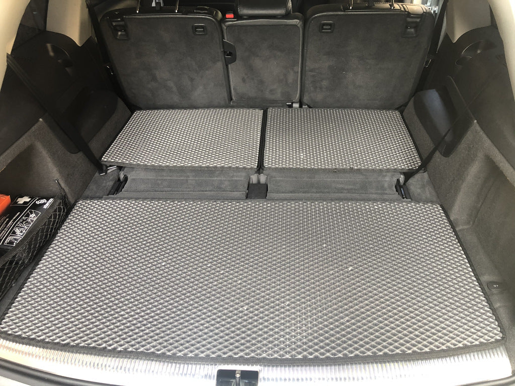 Trunk mat 3-piece (EVA, Black) (7 seats) for Audi Q7 2005-2015 - image 2
