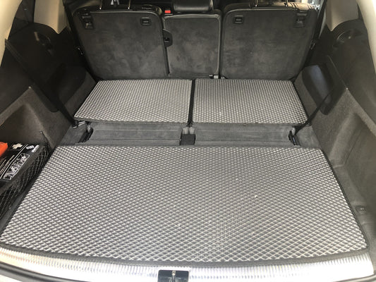 Trunk mat 3-piece (EVA, Black) (7 seats) for Audi Q7 2005-2015 - image 2