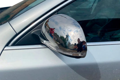 Mirror Covers (2 pcs, Stainless Steel) for Skoda Octavia II A5 2010-2013 - image 3