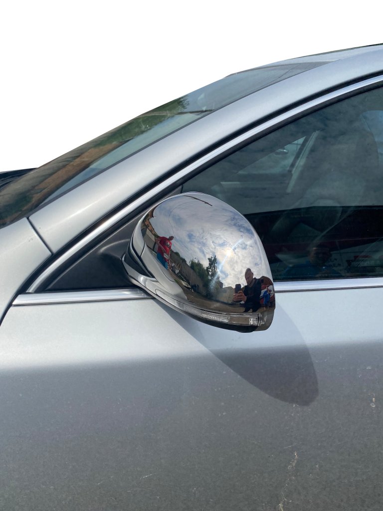 Mirror Covers (2 pcs, Stainless Steel) for Skoda Superb 2009-2015 - image 2