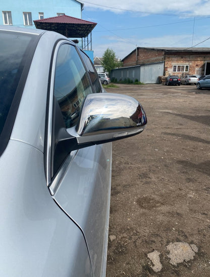 Mirror Covers (2 pcs, Stainless Steel) for Skoda Octavia II A5 2010-2013 - image 9
