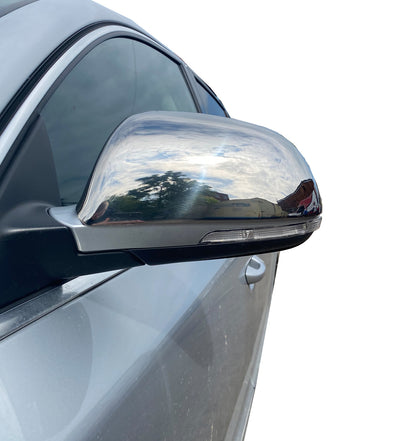Mirror Covers (2 pcs, Stainless Steel) for Skoda Superb 2009-2015 - image 1