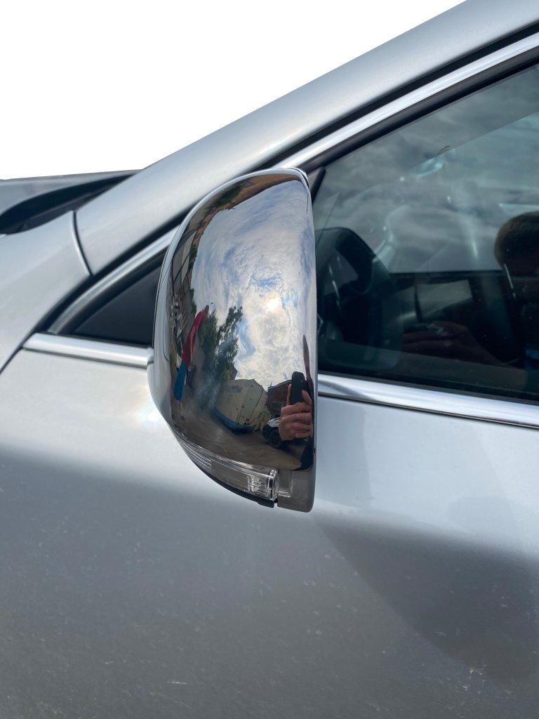 Mirror Covers (2 pcs, Stainless Steel) for Skoda Octavia II A5 2010-2013 - image 10