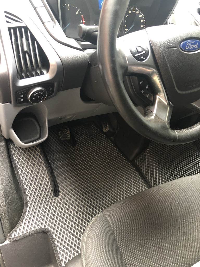 EVA floor mats (Front, black) for Ford Custom 2013-2022 - Reelken Auto