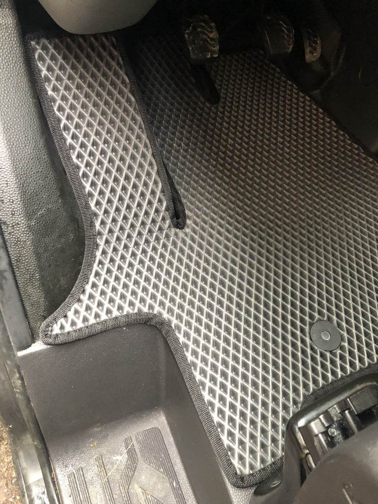EVA floor mats (Front, black) for Ford Custom 2013-2022 - Reelken Auto