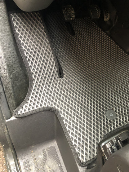 EVA Floor Mats (Front, Black) for Ford Custom 2013-2022 - image 3