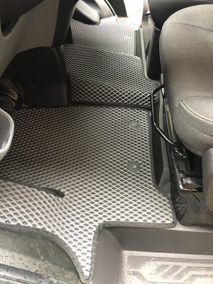 EVA Floor Mats (Front, Black) for Ford Custom 2013-2022 - image 1