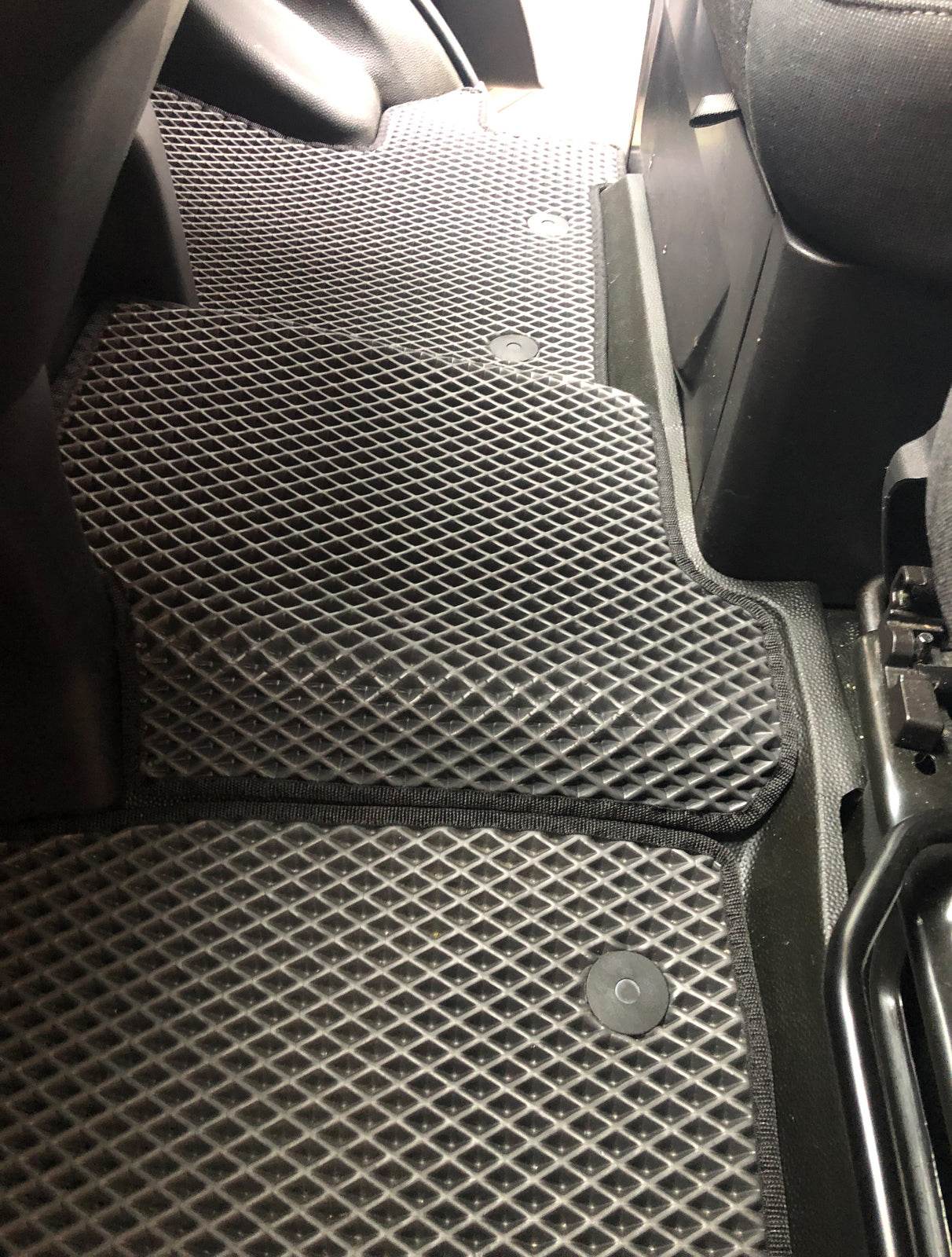 EVA floor mats (Front, black) for Ford Custom 2013-2022 - Reelken Auto