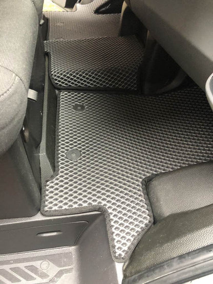 EVA floor mats (Front, black) for Ford Custom 2013-2022 - Reelken Auto