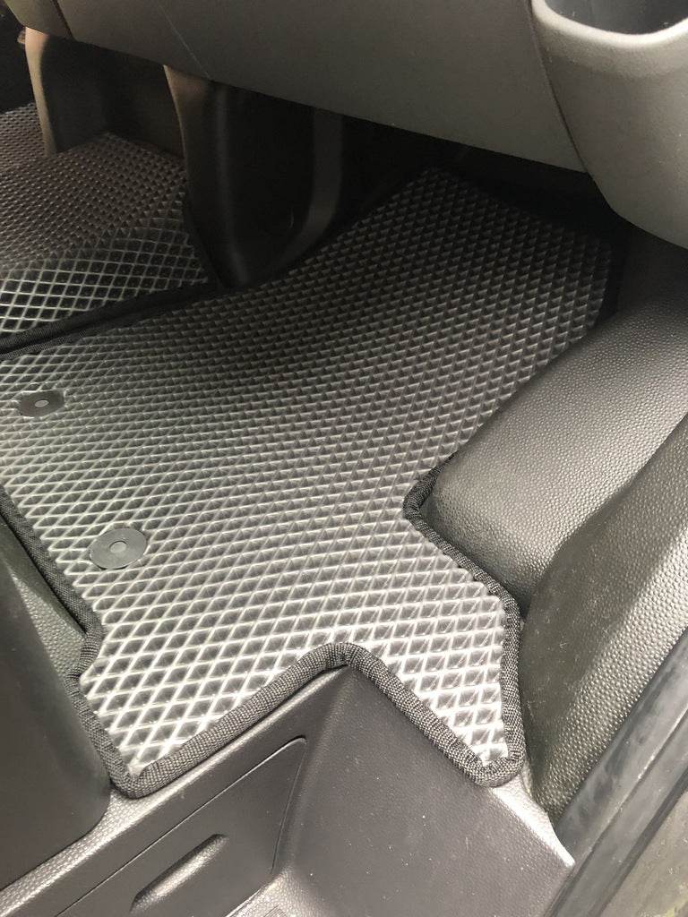 EVA floor mats (Front, black) for Ford Custom 2013-2022 - Reelken Auto