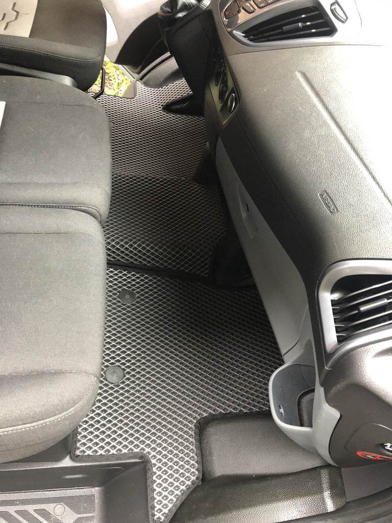 EVA floor mats (Front, black) for Ford Custom 2013-2022 - Reelken Auto