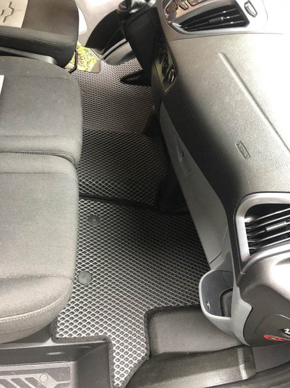 EVA floor mats (Front, black) for Ford Custom 2013-2022 - Reelken Auto