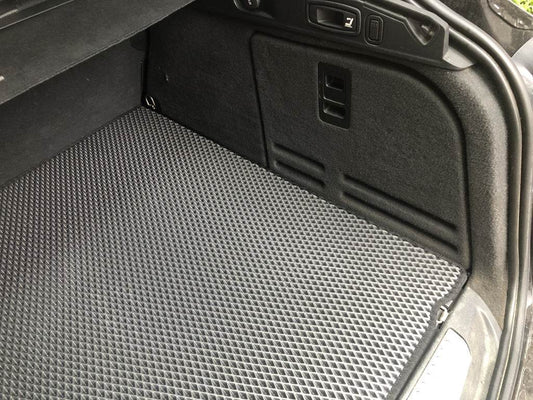 Trunk mat (EVA, black) SW for Renault Laguna 2007-2015 - Reelken Auto
