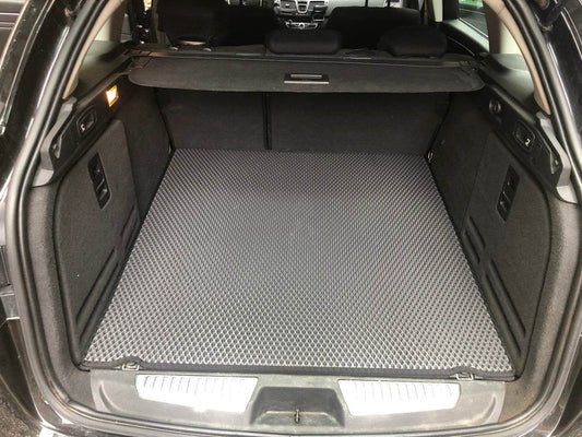 Trunk mat (EVA, black) SW for Renault Laguna 2007-2015 - Reelken Auto