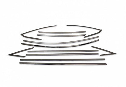 Full Window Trim Stainless Steel for Sedan (12 pcs) for Ford Focus III 2011-2017 - image 2