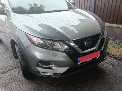 The front bumper spoiler (2017↗︎, stainless steel) for Nissan Qashqai 2014-2021 - image 8