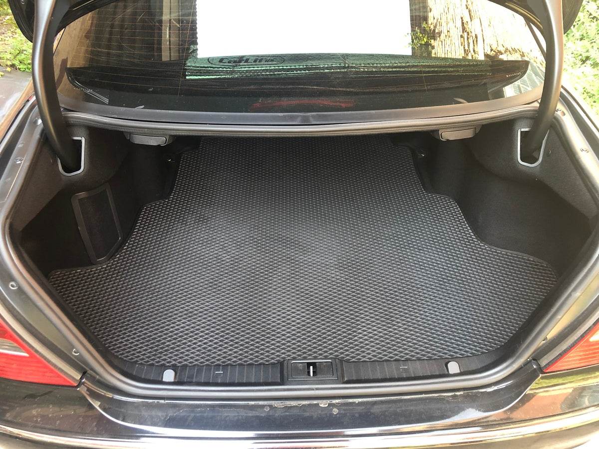 Trunk mat (EVA, black) Sedan for Mercedes E-class W211 2002-2009 - Reelken Auto