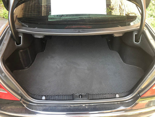 Trunk mat (EVA, black) Sedan for Mercedes E-class W211 2002-2009 - Reelken Auto