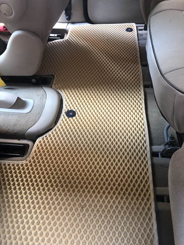EVA rugs (2 rows, beige) for Seat Alhambra 1996-2010 - Reelken Auto