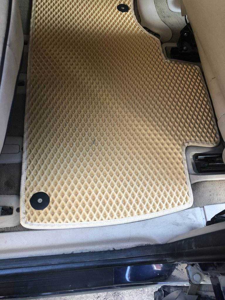 EVA rugs (2 rows, beige) for Seat Alhambra 1996-2010 - Reelken Auto