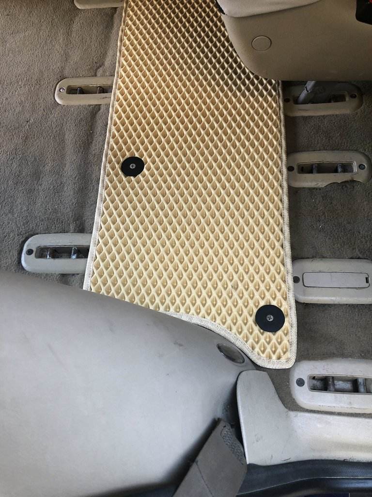 EVA mats (3 rows, beige) for Volkswagen Sharan 1995-2010 - Reelken Auto