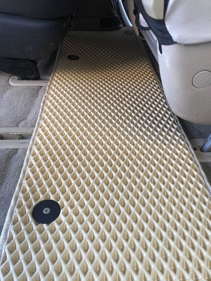 EVA mats (3 rows, beige) for Volkswagen Sharan 1995-2010 - Reelken Auto