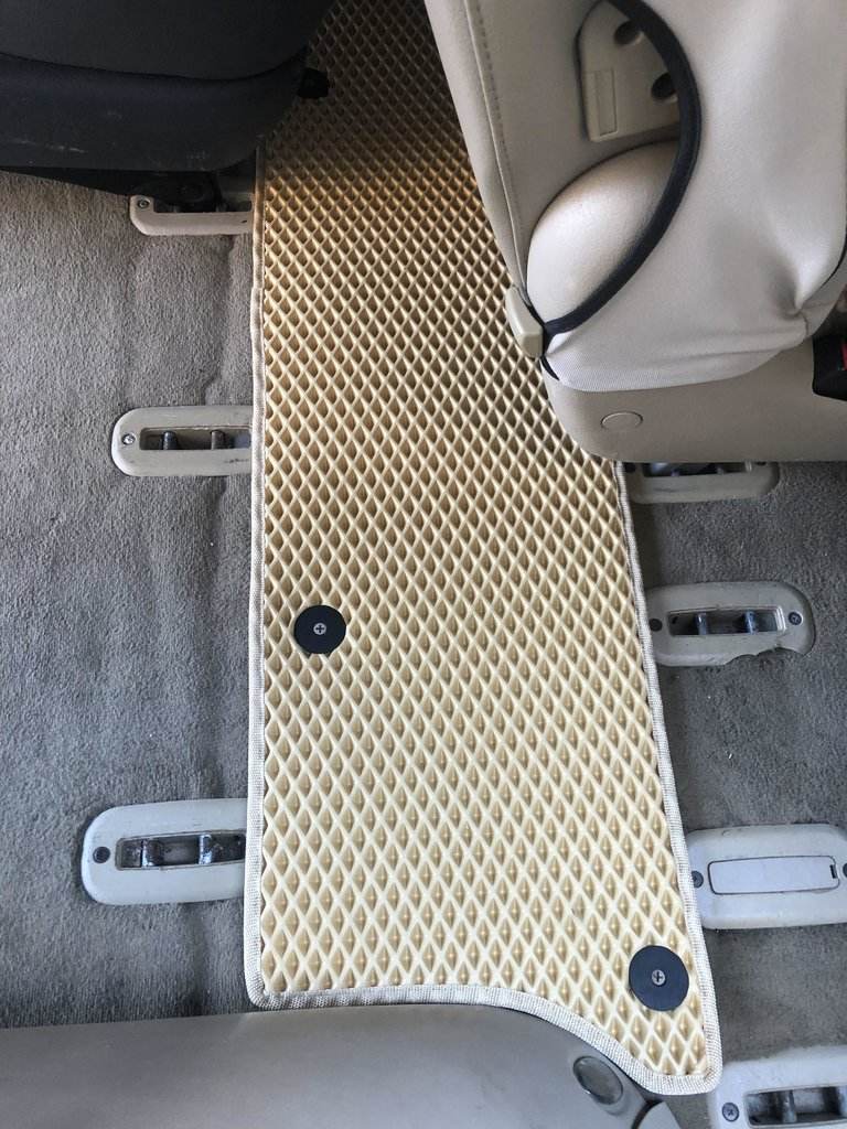 EVA mats (3 rows, beige) for Volkswagen Sharan 1995-2010 - Reelken Auto
